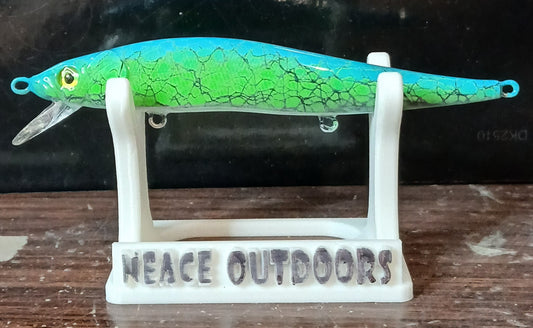 Fl green and blue crackle jerkbait